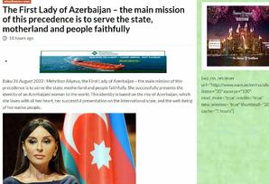 BƏƏ, Misir və Oman nəşrləri Mehriban Əliyevadan yazıblar - FOTOLAR