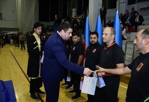 YAP-ın 30 illiyinə həsr olunmuş sərbəst və Yunan-Roma güləşi üzrə turnirin final mərhələsi keçirilib - FOTOLAR