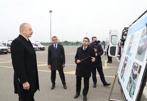 Prezident yeni alınmış xüsusi təyinatlı texnikalarla tanış olub