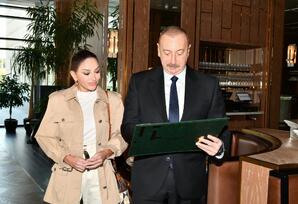 Prezident İlham Əliyev və Birinci xanım otelin açılışında iştirak ediblər - - FOTOLAR