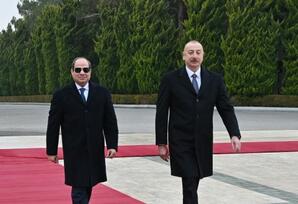 Misir Prezidenti Əbdülfəttah Əs-Sisinin rəsmi qarşılanma mərasimi olub