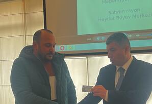 Şabranda gənc partiya fəalları Heydər Əliyev Mərkəzini ziyarət ediblər