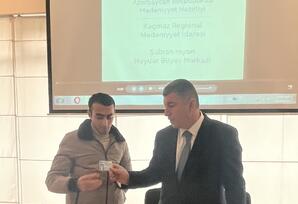 Şabranda gənc partiya fəalları Heydər Əliyev Mərkəzini ziyarət ediblər