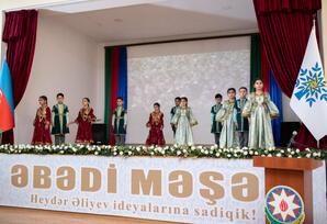 Nərimanovda “Əbədi Məşəl” adlı tədbir keçirilib FOTOLAR