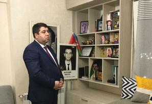 Yasamal rayonunda şəhid-çavuş Namiq Quliyevin ailəsi ziyarət olunub FOTOLAR