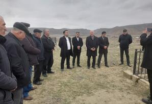 Qobustanda Şəhid Heybətalı Məmmədovun məzarı ziyarət olunub FOTOLAR