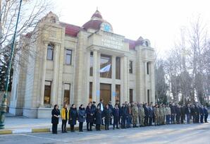 AĞSTAFADA  XOCALI SOYQIRIMININ QURBANLARI YAD EDİLİB FOTOLAR