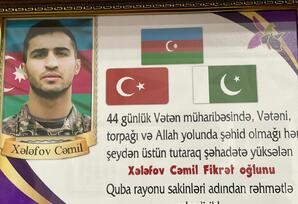 Qubada şəhid  Cəmil Xələfovun ailəsi ziyarət edilib FOTOLAR