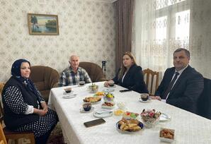 Qubada şəhid  Cəmil Xələfovun ailəsi ziyarət edilib FOTOLAR