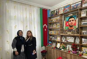 Qubada şəhid  Cəmil Xələfovun ailəsi ziyarət edilib FOTOLAR