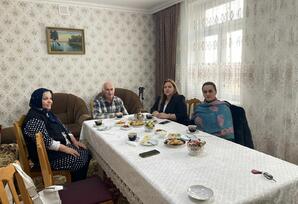 Qubada şəhid  Cəmil Xələfovun ailəsi ziyarət edilib FOTOLAR