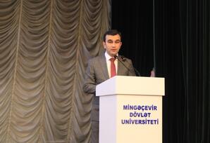 Mingəçevirdə “Heydər Əliyev İli” çərçivəsində elmi-praktik konfrans keçirilib FOTOLAR