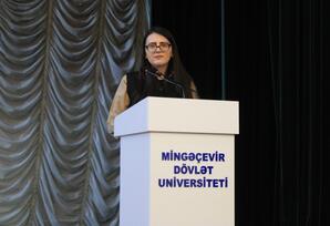 Mingəçevirdə “Heydər Əliyev İli” çərçivəsində elmi-praktik konfrans keçirilib FOTOLAR