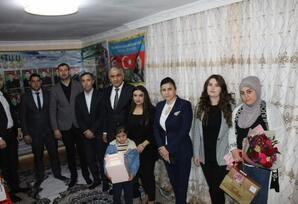 Şəhid ailələri ziyarət olunub FOTOLAR