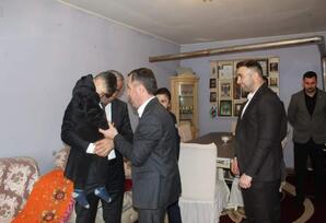 Şəhid ailələri ziyarət olunub FOTOLAR