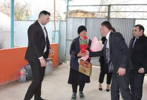 Şəhid ailələri ziyarət olunub FOTOLAR