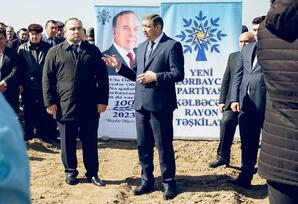 Kəlbəcər rayonunda ağacəkmə aksiyası keçirilib FOTOLAR