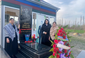 YAP Şuşa rayon təşkilatının fəalları şəhid Pərviz Məmmədovun ailəsini ziyarət ediblər FOTOLAR