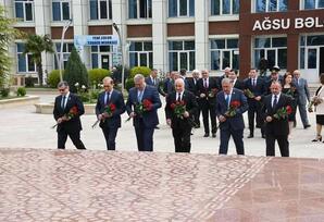 Ağsuda Ümummilli Lider Heydər Əliyevin 100 illiyi ilə bağlı tədbir keçirilib - FOTOLAR 