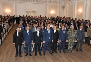 Ağsuda Ümummilli Lider Heydər Əliyevin 100 illiyi ilə bağlı tədbir keçirilib - FOTOLAR 