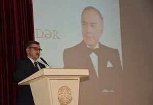 Ağsuda Ümummilli Lider Heydər Əliyevin 100 illiyi ilə bağlı tədbir keçirilib - FOTOLAR 