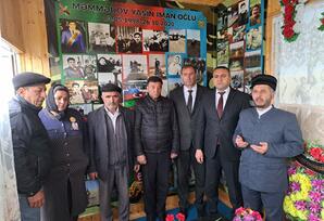 Çanaqçı kəndində şəhid Yasin Məmmədovun məzarı ziyarət olunub FOTOLAR