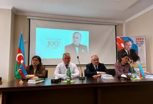 Qusarda Ulu Öndər Heydər Əliyevin 100 illiyinə həsr olunmuş tədbir keçirilib FOTOLAR