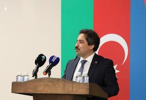 Ankarada Ümummilli Lider Heydər Əliyevin 100 illiyi ilə əlaqədar tədbir keçirilib FOTOLAR