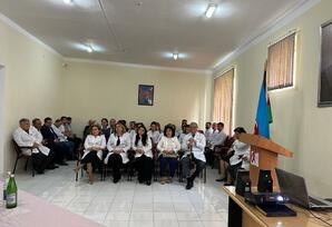 QİÇS-lə Mübarizə Mərkəzində Ulu Öndərin yubileyinə həsr edilmiş tədbir keçirilib FOTOLAR