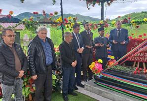 Novosaratovka kəndində şəhid  Hüseyn Rzayevin məzarı ziyarət olunub FOTOLAR