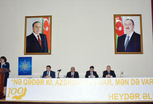 DAŞKƏSƏNDƏ ULU ÖNDƏRİN YUBİLEYİNƏ HƏSR OLUNMUŞ KONFRANS KEÇİRİLİB FOTOLAR