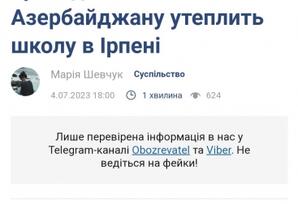 Ukraynanın aparıcı mediası Azərbaycanın dəstəyindən yazır