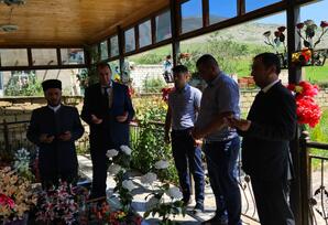 Gədəbəydə şəhid Şəhriyar Hacıyevin məzarı ziyarət olunub FOTOLAR