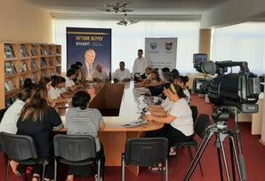 Bərdədə insan alverinə qarşı mübarizə mövzusunda tədbir keçirilib  – FOTO