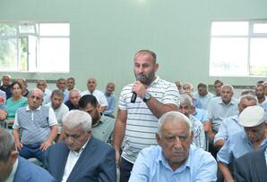 Osakücə kənd inzibati ərazinin sakinləri ilə görüş