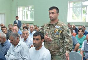 Osakücə kənd inzibati ərazinin sakinləri ilə görüş