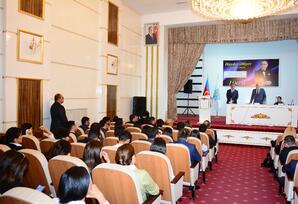 Gənclərimiz Heydər Əliyev irsini dərindən öyrənməlidirlər FOTOLAR