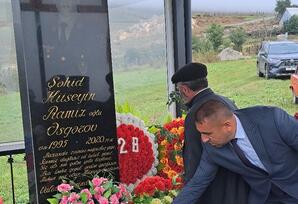 Gədəbəydə şəhid məzarları ​ziyarət olunub FOTOLAR