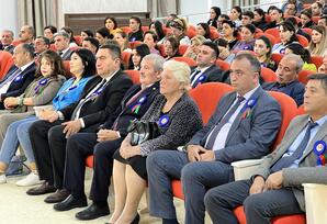Xızıda Ulu Öndərin 100 illik yubileyinə həsr edilmiş konfrans keçirildi FOTOLAR