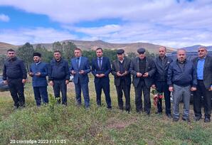 Gədəbəydə şəhid Tural Məmişovun məzarı ​ziyarət olunub FOTOLAR