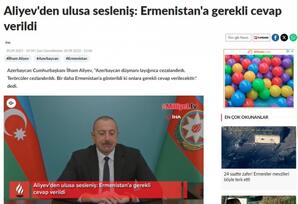Dünya mediası Prezident İlham Əliyevin xalqa müraciətini geniş işıqlandırıb