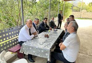 Xızı rayonunda şəhid ailələri ilə görüş keçirilib FOTOLAR