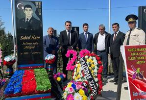 Vətən müharibəsi şəhidinin anım günündə xatirəsi yad edildi FOTOLAR