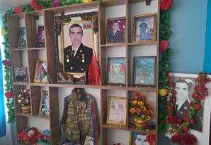 Gədəbəyin Arıqıran kəndində şəhid Nəcəf Hüseynovun məzarı ziyarət olunub FOTOLAR