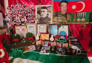Gədəbəydə şəhid Amin Rzayevin məzarı ziyarət olunub FOTOLAR
