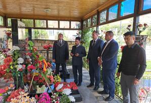 Novoivanovka kəndində şəhid  Bayram Qasımovun məzarı  ziyarət edilib FOTOLAR