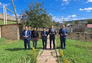 Novoivanovka kəndində şəhid  Bayram Qasımovun məzarı  ziyarət edilib FOTOLAR