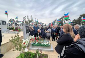 Şəhid Həsənov Faiq Hüseyn oğlunun əziz xatirəsi yad edildi FOTOLAR