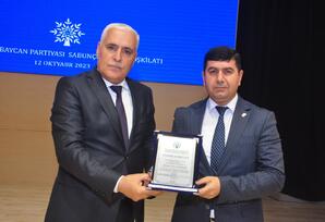 Sabunçu rayonunda “Heydər Əliyev İli” çərçivəsində tədbir keçirilib FOTOLAR
