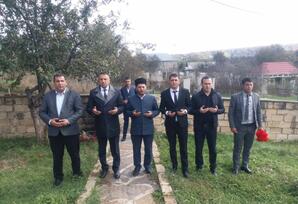 Gədəbəydə şəhid məzarları ziyarət olunub FOTOLAR